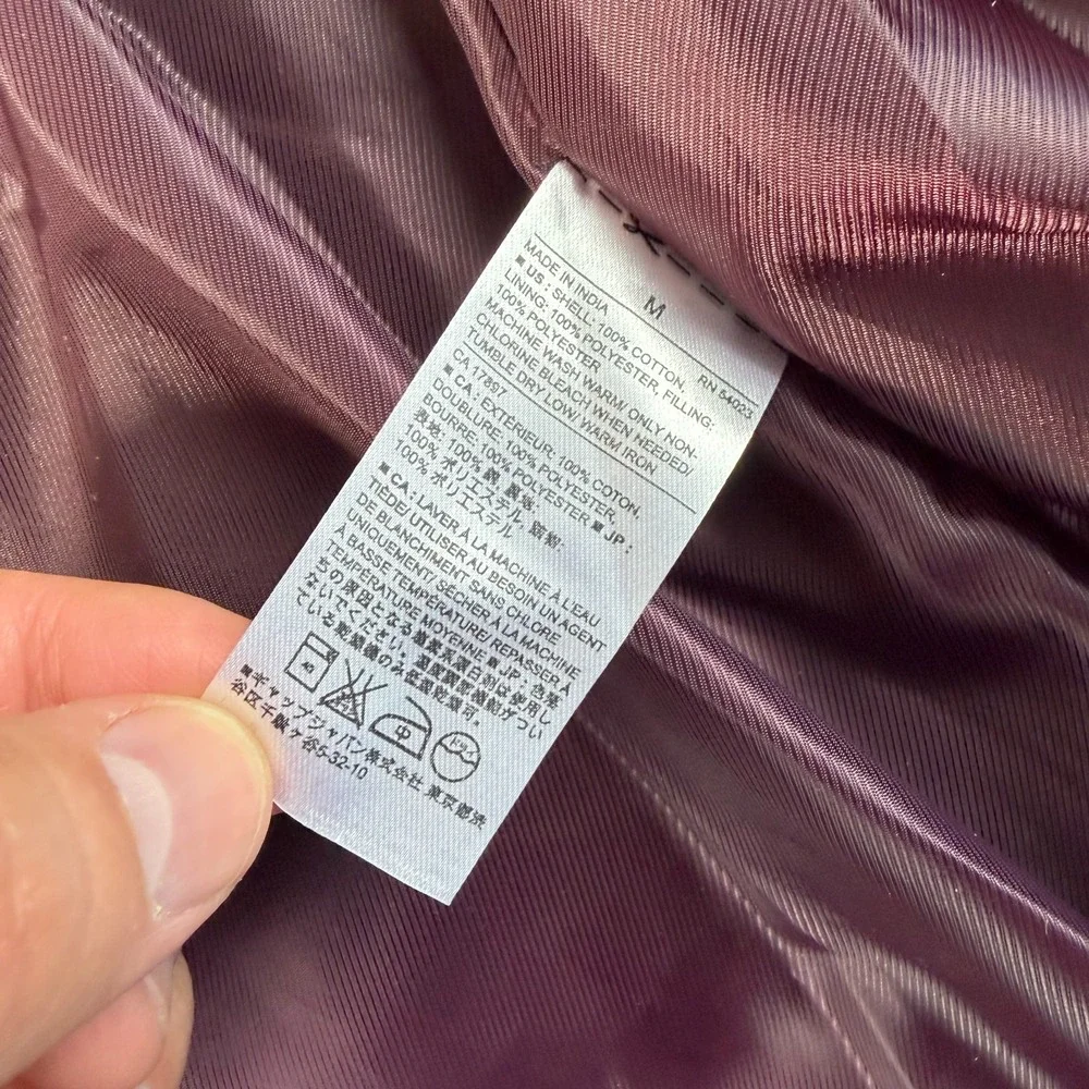 Banana Republic Downtown Vest in Grey Glen Check Men Medium Puffer Zip‎ Up NWOT